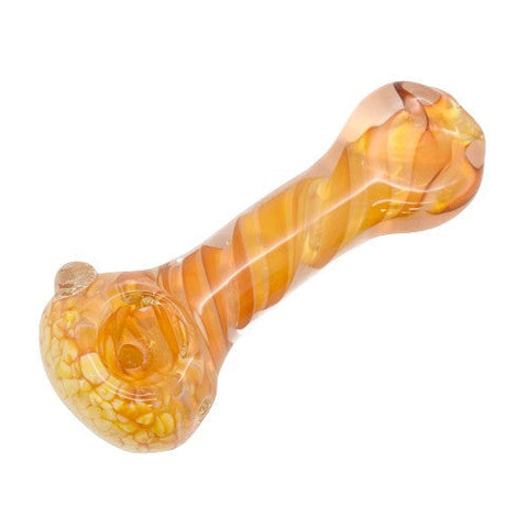 4" Deep Fumed Glass Handpipe - Colors May Vary - (1 Count)