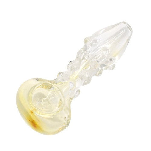 4" Fumed and Marvel Art Glass Hand Pipe - Iridescent - (Various Counts)