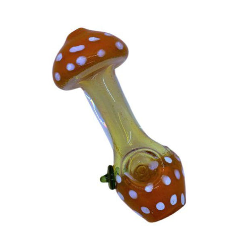 4.5" Heavy Mushroom Style Hand Glass - Color May Vary -  (1 Count)
