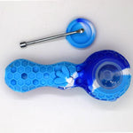 4.5" Honeycomb Silicone Hand Pipe - Color May Vary - (1 Count)