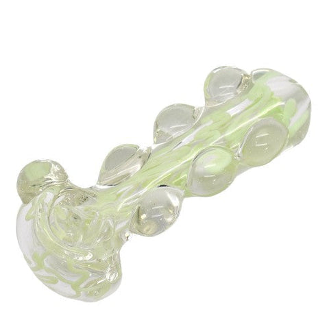 4.5" Colored Art Glass Hand Pipe - Colors May Vary - (1 Count)