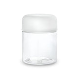 4oz Plastic PET Jar - Clear With (Black or White) Child Resistant Lid (100 Count)