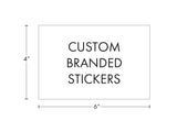 CUSTOM PRINTED STICKERS - 4" x 6" for 1/2 Oz, 1 Oz Mylar Bag, Exit Bags