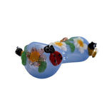 5" Bees & Flowers Inspired Hand Glass - Color May Vary - (1 Count)