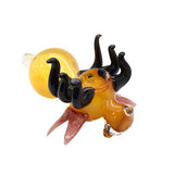 5" Flying Bee Glass Handpipe - Colors May Vary - (1 Count)