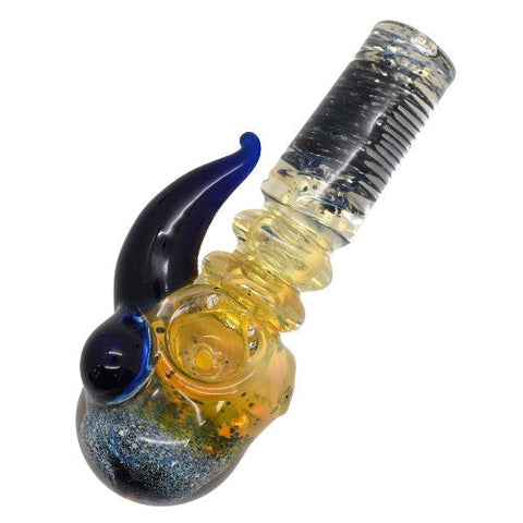 5" Heavy Handle Glass Handpipe - Colors May Vary - (1 Count)