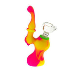 5" Silicone Mini Sherlock Bubbler W/Silicone Downstem - Various Colors -  (1 Count)
