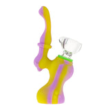 5" Silicone Mini Sherlock Bubbler W/Silicone Downstem - Various Colors -  (1 Count)