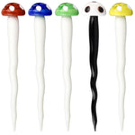 5" Toadstool Mushroom Twisted Glass Dab Tool - Color May Vary - (1 Count)