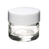 5 mL Glass Concentrate Container With White Cap - Non-CR Child Resistant (364 Count)