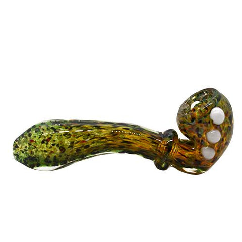 5.5" Colorful Bumpy Glass Sherlock Pipe - Color May Vary - (1 Count)