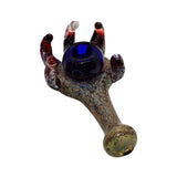 5.5" Heavy Claw Bowl Design Frit Hand Glass - Color May Vary - (1 Count)