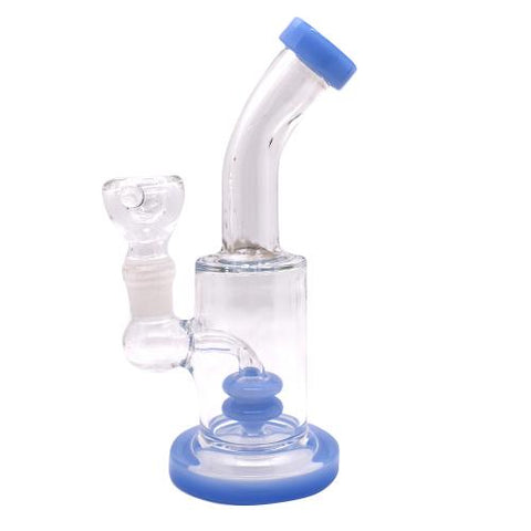 6” Bent Neck Glass Bubbler - Color May Vary -  (1 Count)