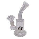 6" Bent Neck Mini Bubbler Mushroom Perc - Color May Vary - (1 Count)