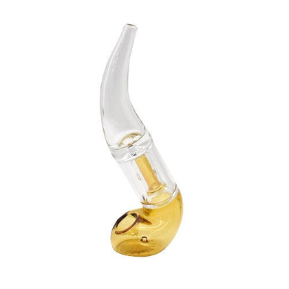 6" Double Perc Sherlock Glass Handpipe - Colors May Vary - (1 Count)