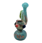 6" Frit Hook Ring Design Water Bubbler - Color May Vary -(1 Count)