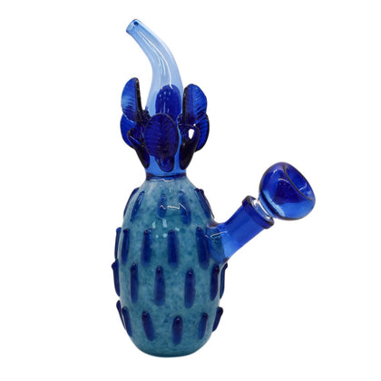 7" Pineapple Fritted Glass Hand Pipe - Color May Vary - (1 Count)