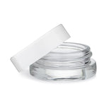 7ml Clear Glass Concentrate Container With White Cap (Various Counts)