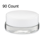 7ml Clear Glass Concentrate Container With White Cap (Various Counts)