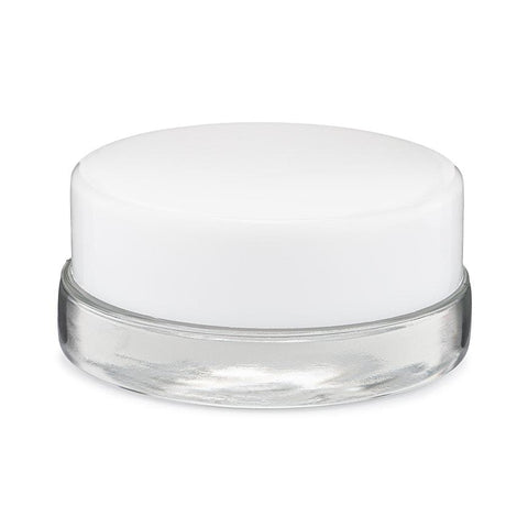 7ml Clear Glass Concentrate Container With White Cap (Various Counts)