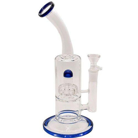 9.5" Bent Neck Tire Perc Water Bubbler (1 Count)