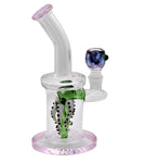 9.5" Octopus Bent Neck Percolator Water Bubbler (1 Count)