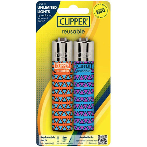 Clipper Classic 2 Pack Blister - Various Designs - 2 Clipper Per Pack (8 Count Display)