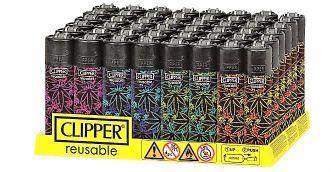 Clipper Lighter - Leaves 14 Design - (48, 240 OR 480 Count)