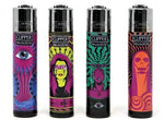 Clipper Lighter - Psychedelic 17A Pattern - (48 Count Display)