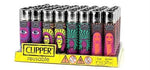 Clipper Lighter - Psychedelic 17A Pattern - (48 Count Display)