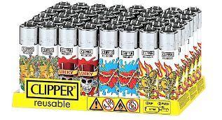 Clipper Lighter - Skulls 10 Design - (48,240 OR 480 Count)