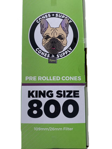 Cones + Supply Organic Hemp King Size Cones 109mm 800 or 4,800 Count