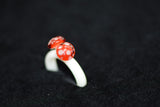 Custom Heady Glass - Double Mushroom Ring - Various Sizes - (1 Count)