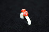 Custom Heady Glass - Double Mushroom Ring - Various Sizes - (1 Count)