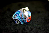 Custom Heady Glass - Monster Way Ring - Various Colors/Sizes - (1 Count)