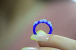Custom Heady Glass - Spring Flower Ring - Various Colors/Sizes - (1 Count)
