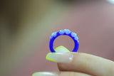 Custom Heady Glass - Spring Flower Ring - Various Colors/Sizes - (1 Count)