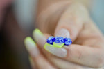 Custom Heady Glass - Spring Flower Ring - Various Colors/Sizes - (1 Count)