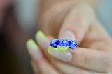 Custom Heady Glass - Spring Flower Ring - Various Colors/Sizes - (1 Count)