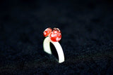 Custom Heady Glass - Triple Mushroom Ring - Various Sizes - (1 Count)