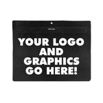 DEPOSIT FOR Custom Printed Child Resistant Mylar Exit Bag - Black or White Opaque - 12" x 9"