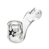 Famous X Hand Sherlock Pipe - Clear - (1 Count)