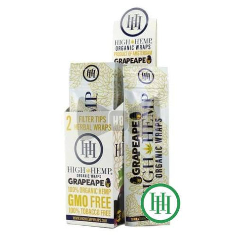 High Hemp Organic Wraps Grapeape (25 Count per Display)-Papers and Cones
