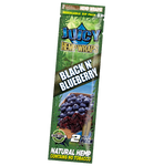 Juicy Hemp Wraps Black & Blueberry - 2 Wraps Per Pack - (25 Count Display)-Papers and Cones