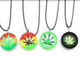 Leaf Charm Pendant Necklace - Color & Design May Vary - (1 Count)