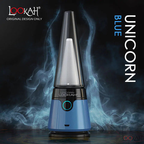Lookah Unicorn Electronic Dab Rig - Blue-Vaporizers, E-Cigs, and Batteries