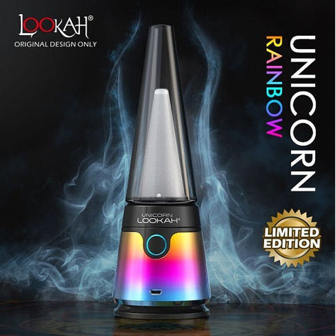 Lookah Unicorn Special Edition Electronic Dab Rig - Rainbow-Vaporizers, E-Cigs, and Batteries