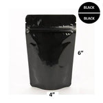 Mylar Bag Black Metallized Opaque - 1/4 Oz Bag - 7 Grams (100 to 20,000 Count)