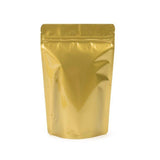 Mylar Bag Gold Metallized Opaque Zipper Pouch - 1 Ounce (100, 500 or 1,000 Count)