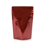 Mylar Bag Red Metallized Opaque Zipper Pouch - 1 Ounce (100, 500 or 1,000 Count)